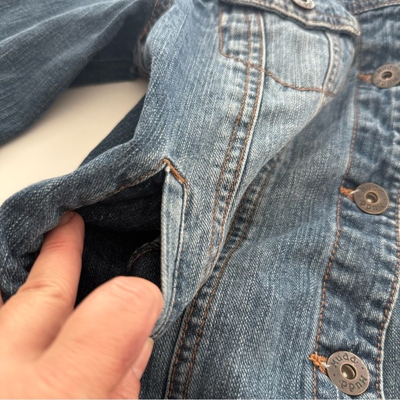 Mudd Women’s Blue Denim Jean Jacket Size M Medium Button Front Casual Classic - Picture 8 of 10